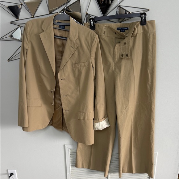 Ralph Lauren Pants - Ralph Lauren Beige Women's Pantsuit